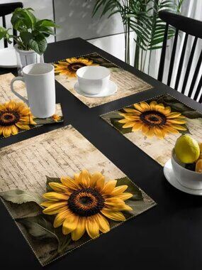 Sunflower Place Mat - 4 pc - New